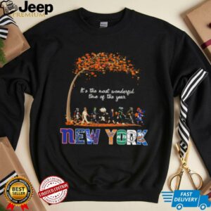 New York Sports Teams Mascot Abbey Road It’s The Most Wonderful Time Of The Year Shirt