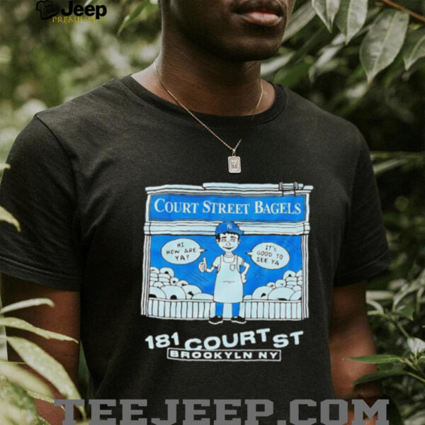 New York Yankees court street bagels 181 court st Brooklyn NY shirt