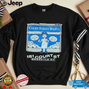 New York Yankees court street bagels 181 court st Brooklyn NY shirt2