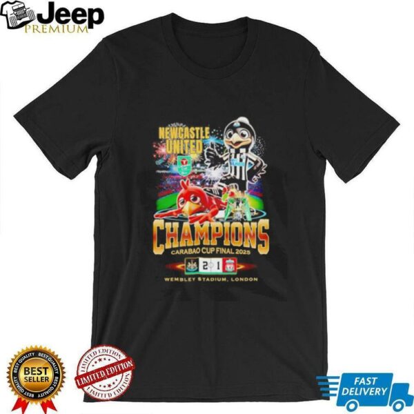 Newcastle United Champions Carabao Cup Final 2025 mascot shirt