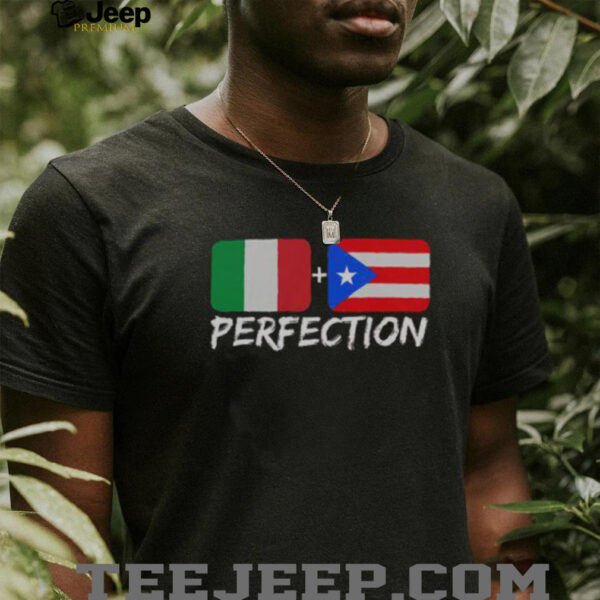 Nice Italian Plus Puerto Rican Perfection T Shirt