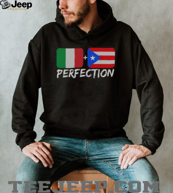 Nice Italian Plus Puerto Rican Perfection T Shirt