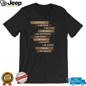 Nice Melanin Goddess Positive Affirmation Quotes Black Educators T Shirt