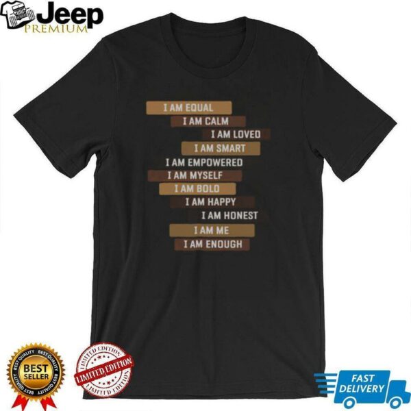 Nice Melanin Goddess Positive Affirmation Quotes Black Educators T Shirt