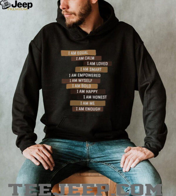Nice Melanin Goddess Positive Affirmation Quotes Black Educators T Shirt