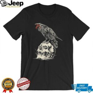 Night Raven Skull Born Scum T shirts2