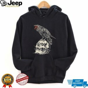 Night Raven Skull Born Scum T shirts4