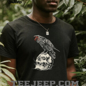 Night Raven Skull Born Scum T shirts5