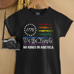 No Kings In America We The People Political Flag Men...