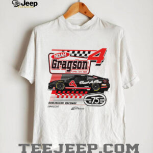 Noah Gragson 4 Front Row Motorsports Beef A Roo Darlington Throwback Car shirt0