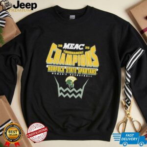 Norfolk State Spartans 2025 MEAC Womens Basketball Conference Tournament Champions shirt3