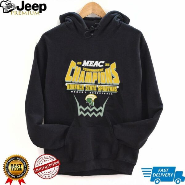 Norfolk State Spartans 2025 MEAC Women’s Basketball Conference Tournament Champions shirt