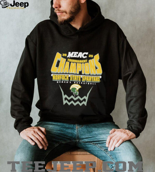 Norfolk State Spartans 2025 MEAC Women’s Basketball Conference Tournament Champions shirt