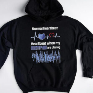 Normal Heartbeat Heartbeat When My Memphis Grizzlies Are Playing T shirts3
