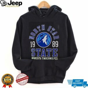 North Star State 1989 Minnesota Timberwolves Green Basketball shirt2