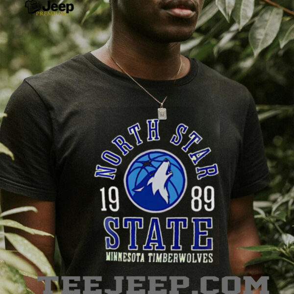 North Star State 1989 Minnesota Timberwolves Green Basketball shirt