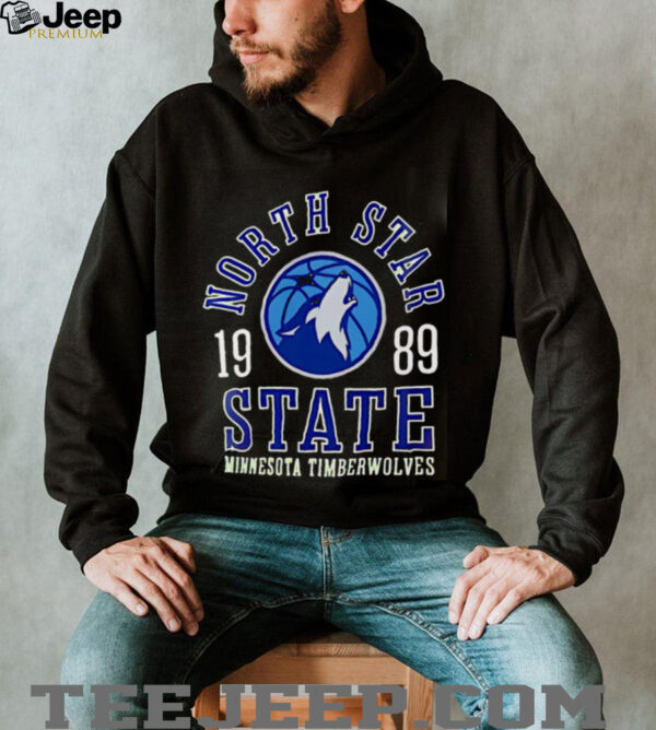 North Star State 1989 Minnesota Timberwolves Green Basketball shirt