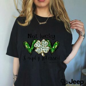 Not Lucky Simply Blessed Christian St Patricks Day Irish T...