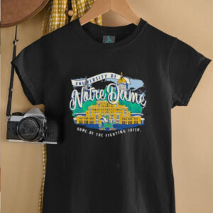 Notre Dame Fighting Irish Fanaticity Campus Scene Drawing Script shirt1