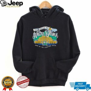 Notre Dame Fighting Irish Fanaticity Campus Scene Drawing Script shirt4