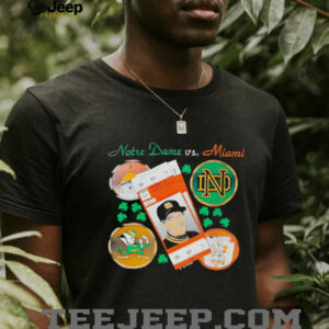 Notre Dame vs Miami 90s shirt