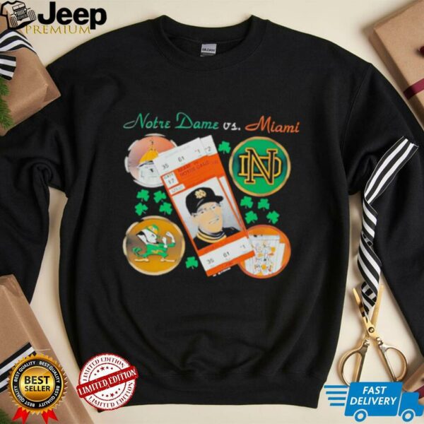 Notre Dame vs Miami 90s shirt