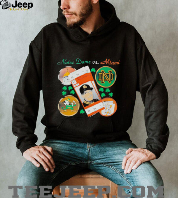 Notre Dame vs Miami 90s shirt