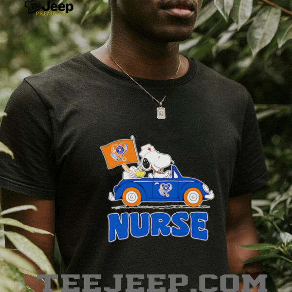 Nurse Snoopy and Woodstock driving car Houston Astros shirt