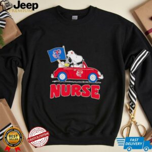 Nurse Snoopy and Woodstock driving car Philadelphia Phillies shirt