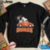 Nurse Snoopy and Woodstock driving car Philadelphia Phillies shirt