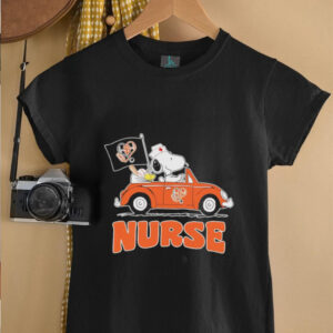 Nurse Snoopy and Woodstock driving car San Francisco Giants shirt
