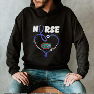Nurse its a work of heart Florida Gators shirt2