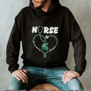 Nurse its a work of heart Michigan State Spartans shirt2