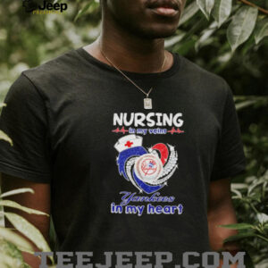 Nursing in my veins Yankees in my heart diamond shirt Copy5
