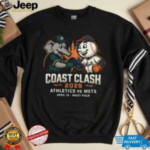 Oakland Athletics vs New York Mets Coast Clash 2025 April 13 Raley Field shirt2