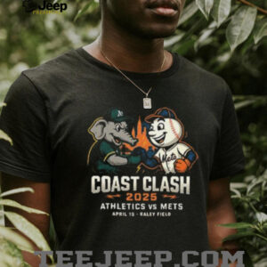 Oakland Athletics vs New York Mets Coast Clash 2025 April 13 Raley Field shirt3