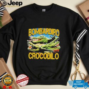 Official Bombardiro Crocodilo Brainrot T shirts3