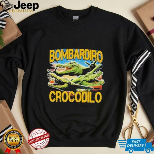 Official Bombardiro Crocodilo Brainrot T shirts