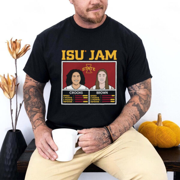 Official Iowa State Cyclones ISU Jam – Audi Crooks and Addy Brown Caricatures t shirt