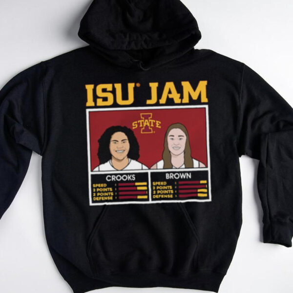 Official Iowa State Cyclones ISU Jam – Audi Crooks and Addy Brown Caricatures t shirt
