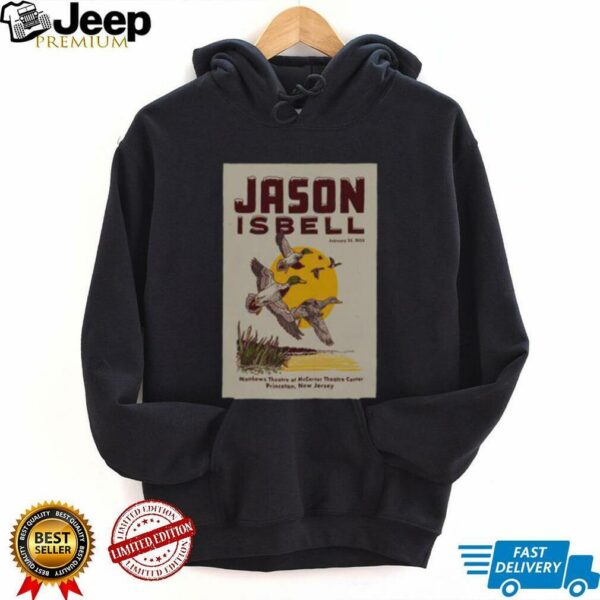 Official Jason Isbell February 23 2025 McCarter Theatre Princeton NJ Tour Poster T Shirt