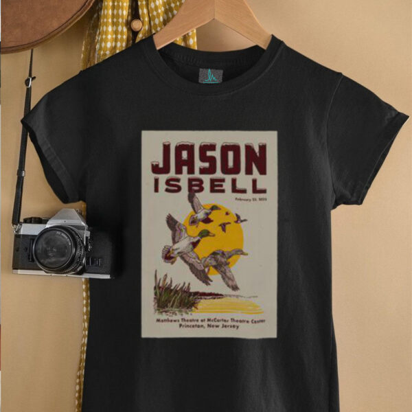 Official Jason Isbell February 23 2025 McCarter Theatre Princeton NJ Tour Poster T Shirt