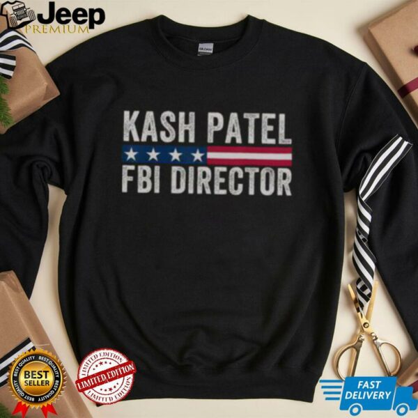 Official Kash Patel FBI Director Patriotic American Flag T Shirt