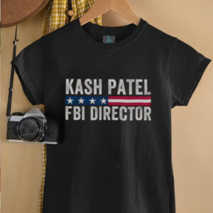 Official Kash Patel FBI Director Patriotic American Flag T Shirt5