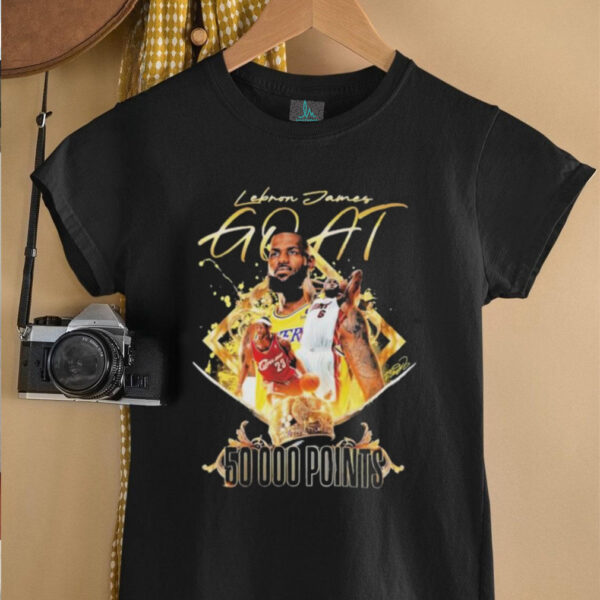 Official Lebron James Goat 50000 Points Signature T shirts