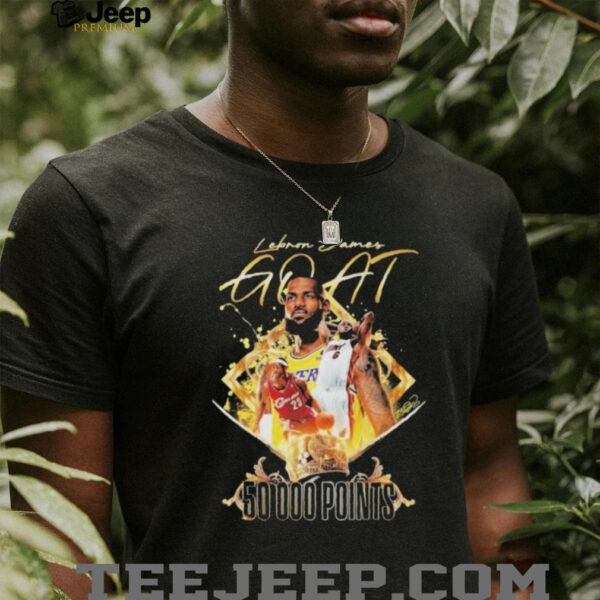 Official Lebron James Goat 50000 Points Signature T shirts