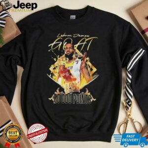 Official Lebron James Goat 50000 Points Signature T shirts2