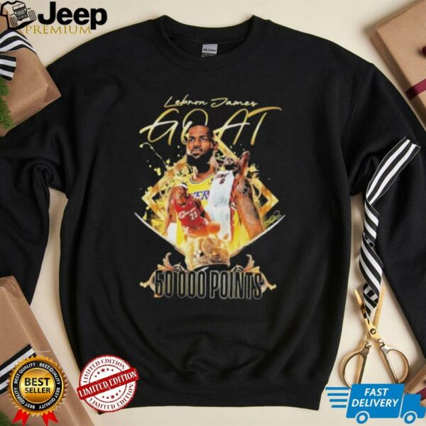 Official Lebron James Goat 50000 Points Signature T shirts
