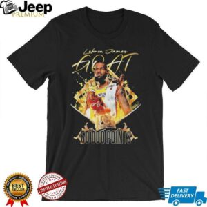 Official Lebron James Goat 50000 Points Signature T shirts3