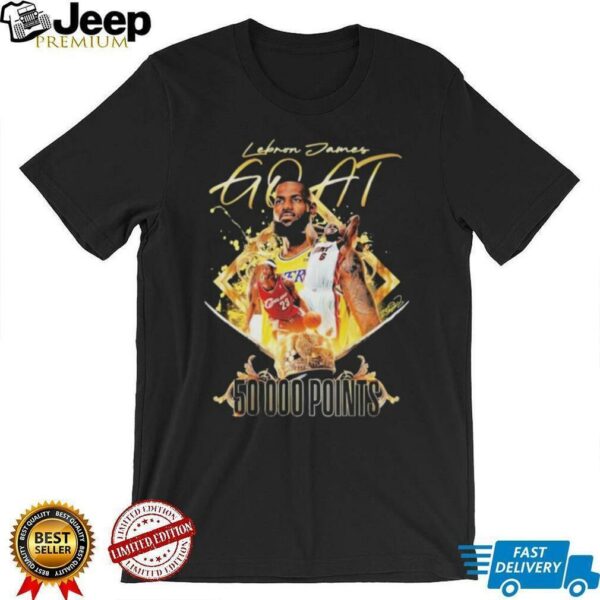 Official Lebron James Goat 50000 Points Signature T shirts